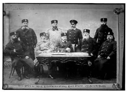 Minister of Ways and Communications & his staff. St. Petersburg LCCN2014690038