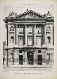 Ministère de la Marine. Elévation du pavillon de l'aile droite (jlpw15 0727)