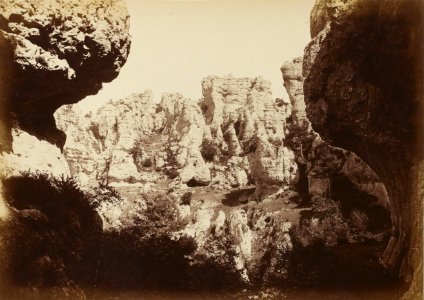 Montpellier-le-Vieux - Cirque des Rouquettes, vu du Vomitorium (Martel-Chabanon, 1884)