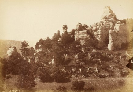 Montpellier-le-Vieux - Sortie des Amats (Martel-Chabanon, 1884)