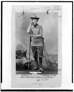 Miss Annie S. Peck, full-length portrait, facing slightly right LCCN97504565