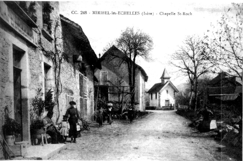 Miribel-les-echelles, chapelle st-roch en 1908, p 125 de L'Isère les 533 communes