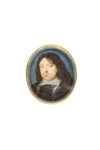 Miniatyrporträtt av konung Karl X Gustav av Sverige (1622-1660), ca 1650 - Livrustkammaren - 97898 photo