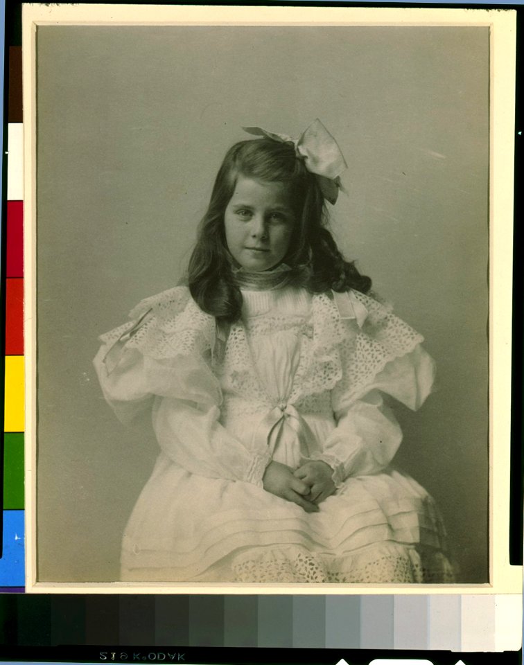 Miss Martha Cameron, three-quarter length portrait, seated, facing front LCCN90709858