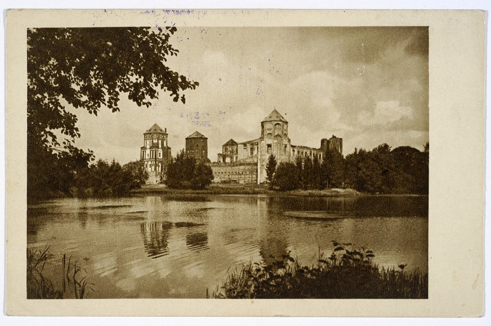 Mirski zamak, Zamkavy. Мірскі замак, Замкавы (H. Poddębski, 1918-30) (2)
