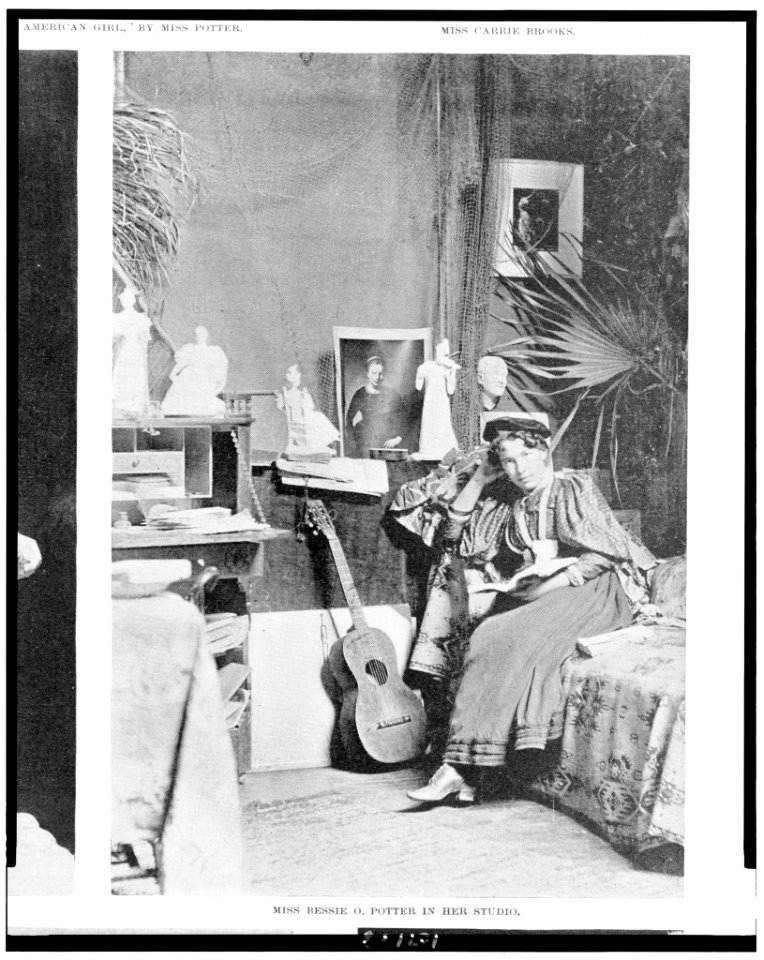 Miss Bessie O. Potter in her studio LCCN93502990