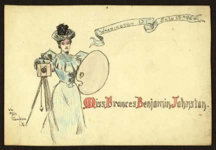 Miss Frances Benjamin Johnston, Washington DC, July 19, '96 - Wm. Mills Thompson '96. LCCN2010645747