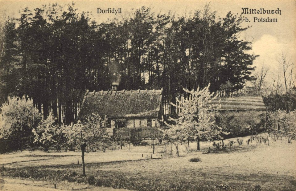 Mittelbusch, Brandenburg - Dorfidyll (Zeno Ansichtskarten)