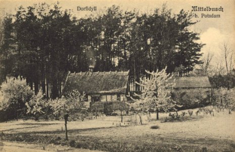 Mittelbusch, Brandenburg - Dorfidyll (Zeno Ansichtskarten)