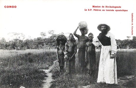 Mission de Ste-Radegonde-Le RP Pédron en tournée apostolique-Congo photo