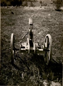 Mittlerer Granatwerfer auf Karren montiert. Ober-Fellach. (BildID 15799258)