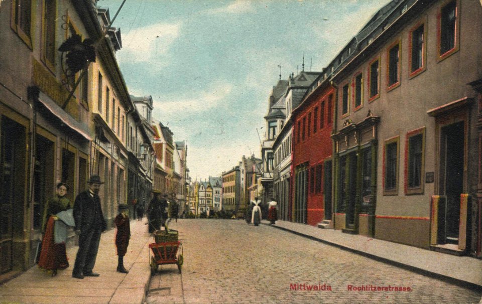 Mittweida, Sachsen - Rochlitzerstraße (Zeno Ansichtskarten)