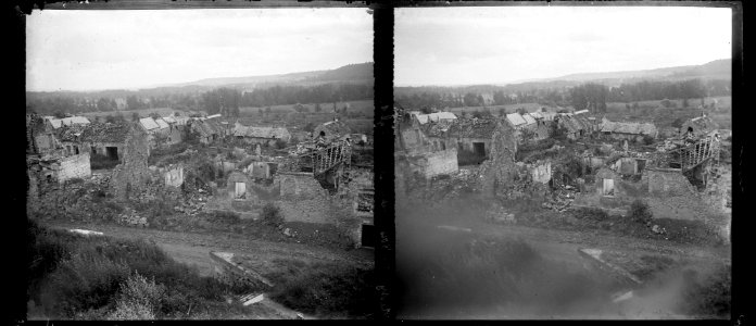 Missy-au-Bois. Vue prise de l'église - Fonds Berthelé - 49Fi1285