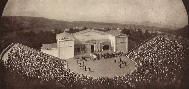 Modell des klassischen Theaters (nach Heinrich Bulle) München Theater-Museum