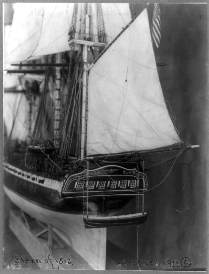 Model ship)- Stern of 1812 LCCN2002718627