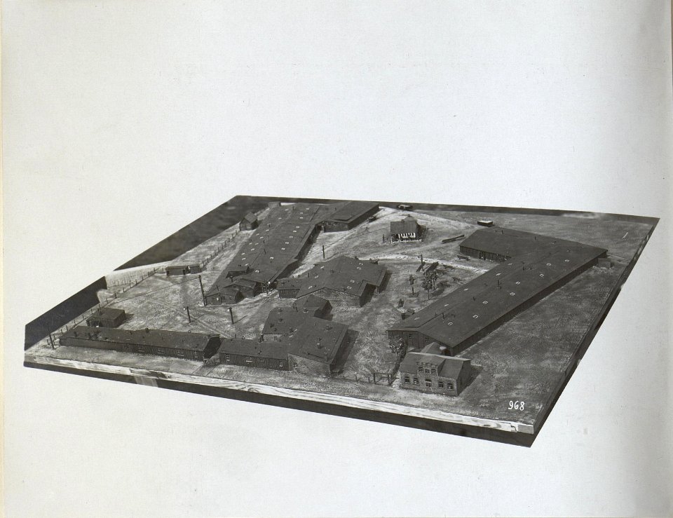 Modell einer Industrieanlage, wahrscheinlich der 4. k.u.k. Armee (BildID 15683085)