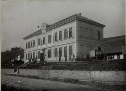 Mobiles Reserve Spital 1-3 in PRZEWLOKA. (Schulhaus) (BildID 15450406)