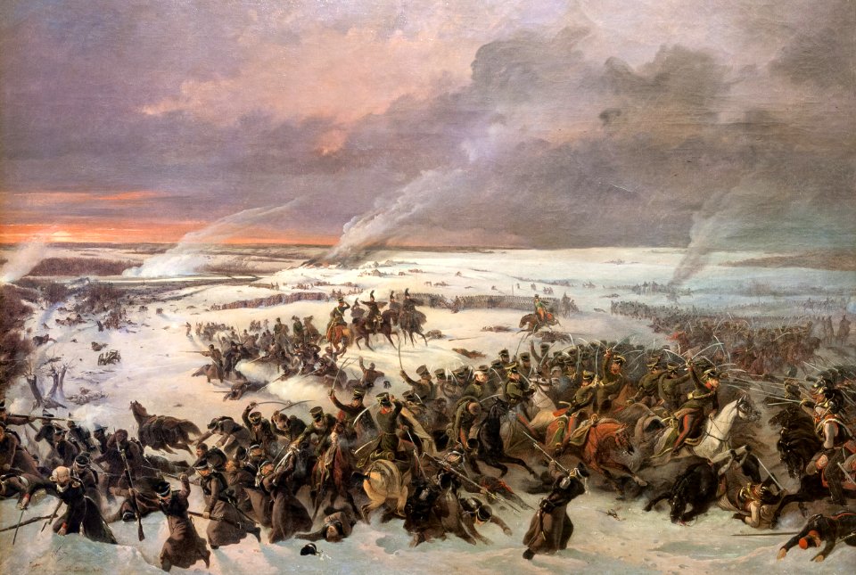 MK 33736 Untergang der badischen Husaren in der Schlacht an der Beresina 1812 (Fedor Dietz, 1842)