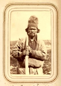 Nils Granström jnior, 26 år, Tuorpon. Porträtt av Nils Nilsson Granström Lotten von Düben 1868 - Nordiska Museet - NMA.0033123 1