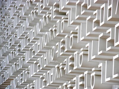 Geometric form repetition photo