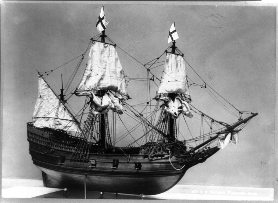 Model of ship, Mayflower (at) Pilgrim Hall LCCN2012649644