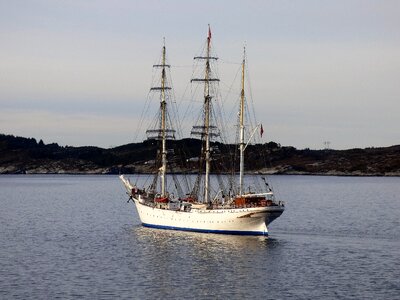 Sailing vessel norway mountains