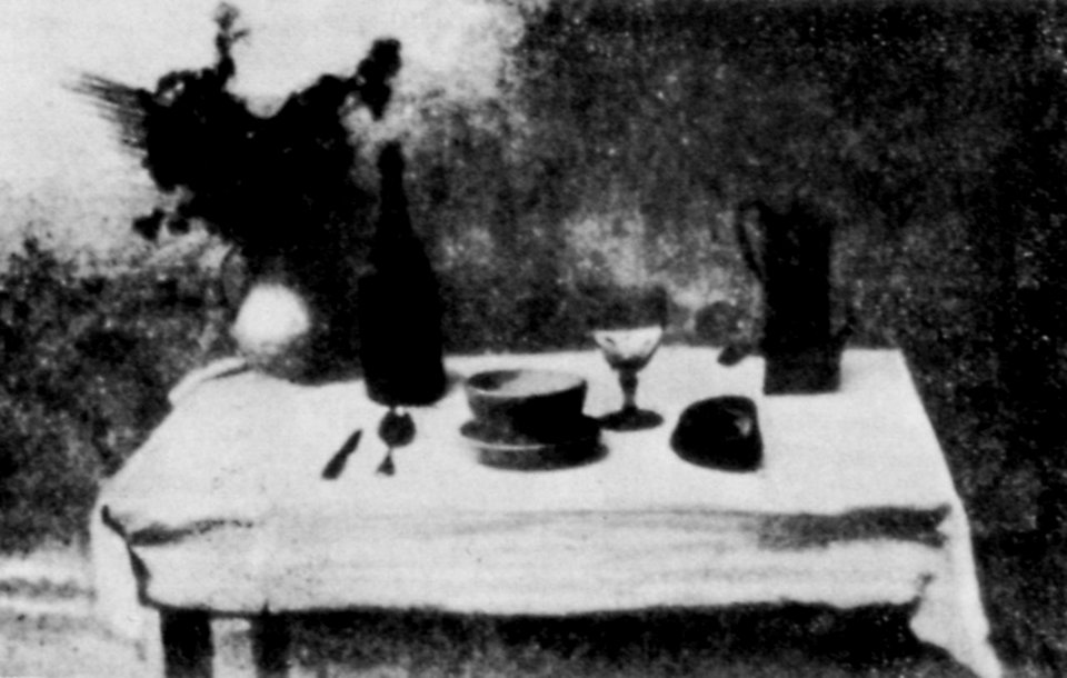 Niépce, Joseph Nicéphore - Gedeckter Tisch (Zeno Fotografie)