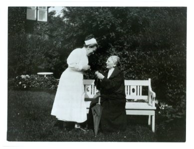Nina Bang at Bispebjerg Hospital, summer 1927