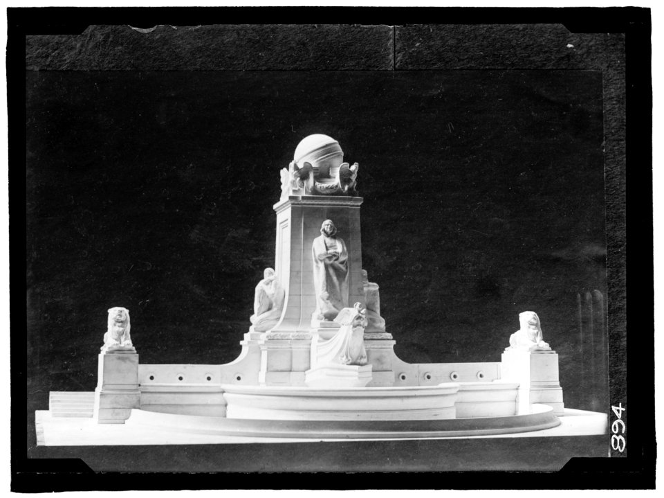 Model for the Columbus Memorial to be erected at Union Station Plaza, Washington, DC