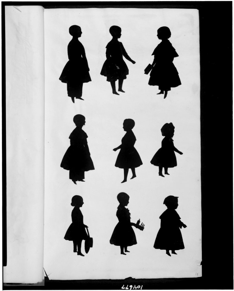Nine silhouettes of children LCCN92500919