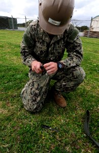 NMCB 1 DET Okinawa Sailors conduct SCWS training 140417-N-EP471-024