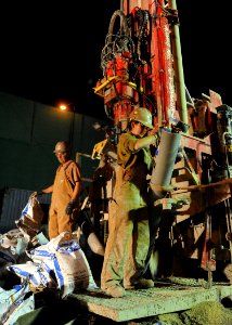 NMCB 25 water well ops at new Kabul compound 140428-N-JP566-227