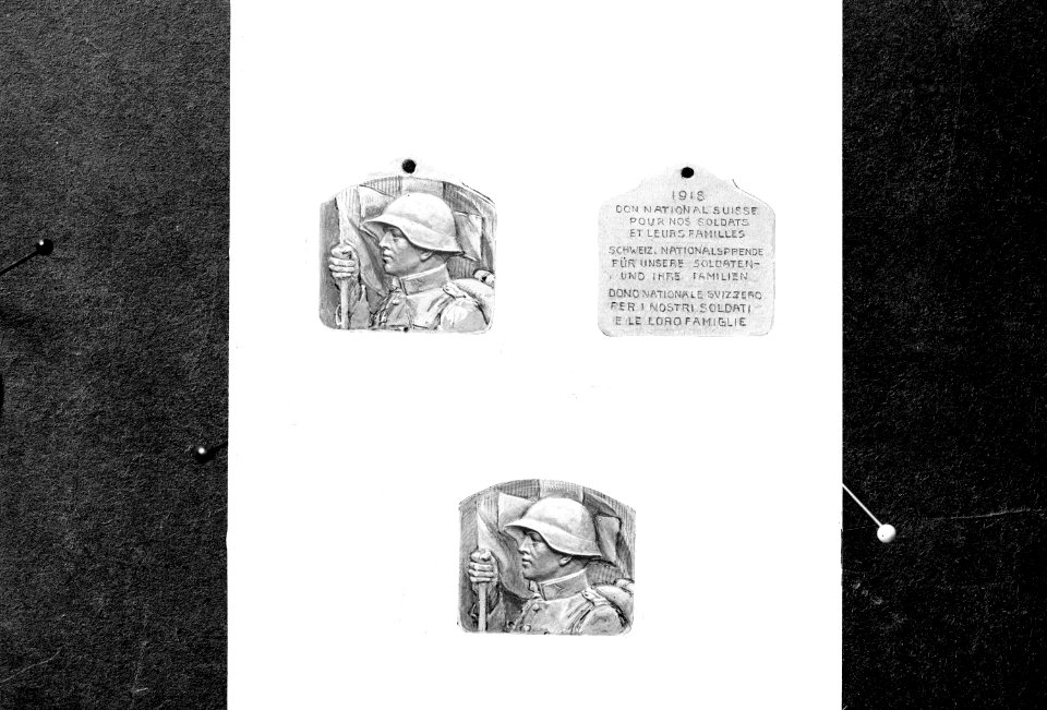 Modell der Plaquette der Schweizerischen Nationalspende - CH-BAR - 3241180