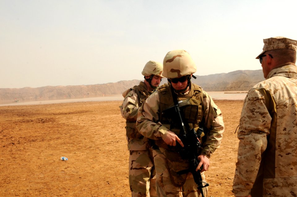 NMCB-11 battlesight zero on Camp Leatherneck 120219-N-UH337-057