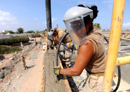 NMCB-74 Finishes Concrete Work for Djibouti School DVIDS361371