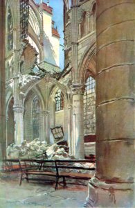 No 3791, 30 Octobre 1915, Interieur de la Cathedrale de Soissons photo