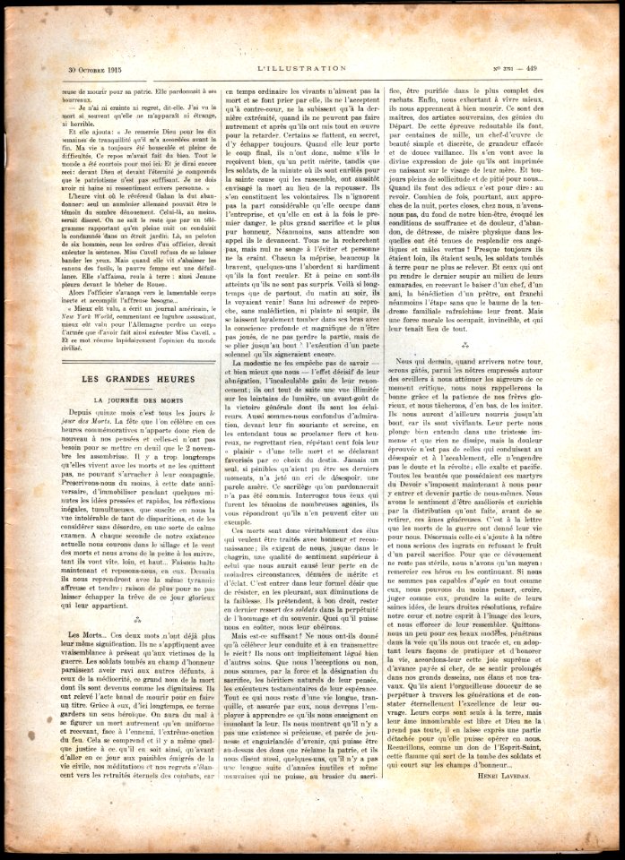 No 3791, 30 Octobre 1915, Page 449