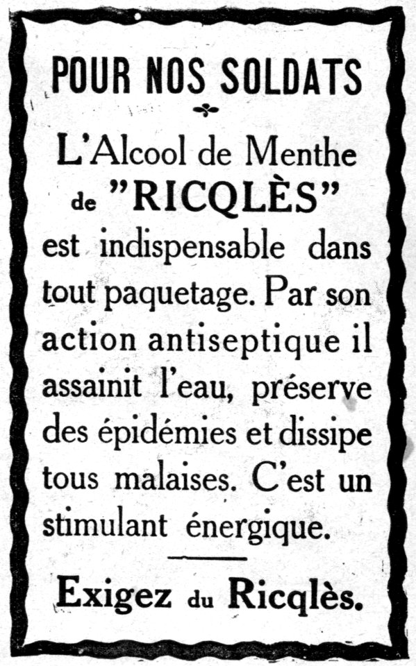No 3791, 30 Octobre 1915, Ricqlès