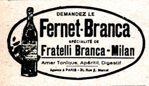 No 3905 Cover-inside, Fernet Branca