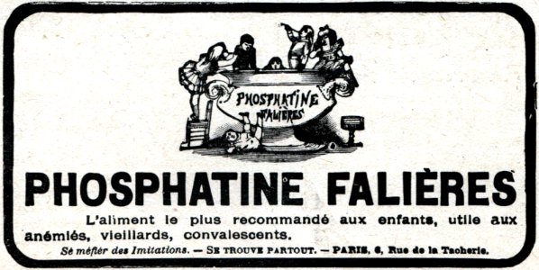 No 3905 Back cover inside, Phosphatine Falières