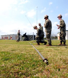 NMCB 1 DET Okinawa Sailors conduct SCWS training 140417-N-EP471-003