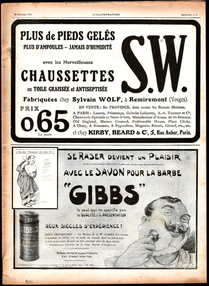No 3791, 30 Octobre 1915, Annonces 3