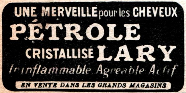 No 3905 Back cover inside, Pétrole Lary