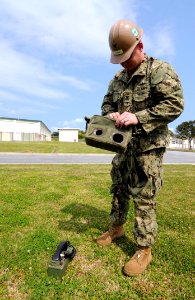 NMCB 1 DET Okinawa Sailors conduct SCWS training 140417-N-EP471-020