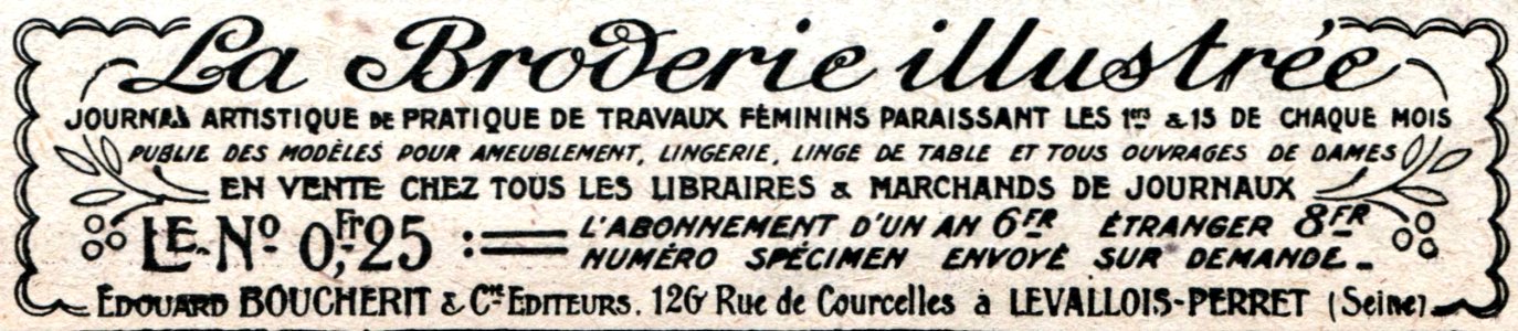 No 3905 Back cover inside, La Broverie illustrée