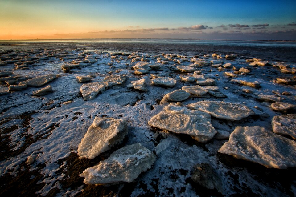 Waters landscape beach
