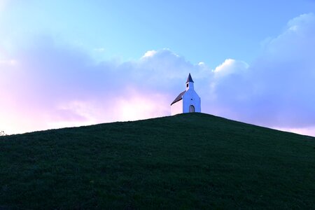 Small chapel hill mound photo