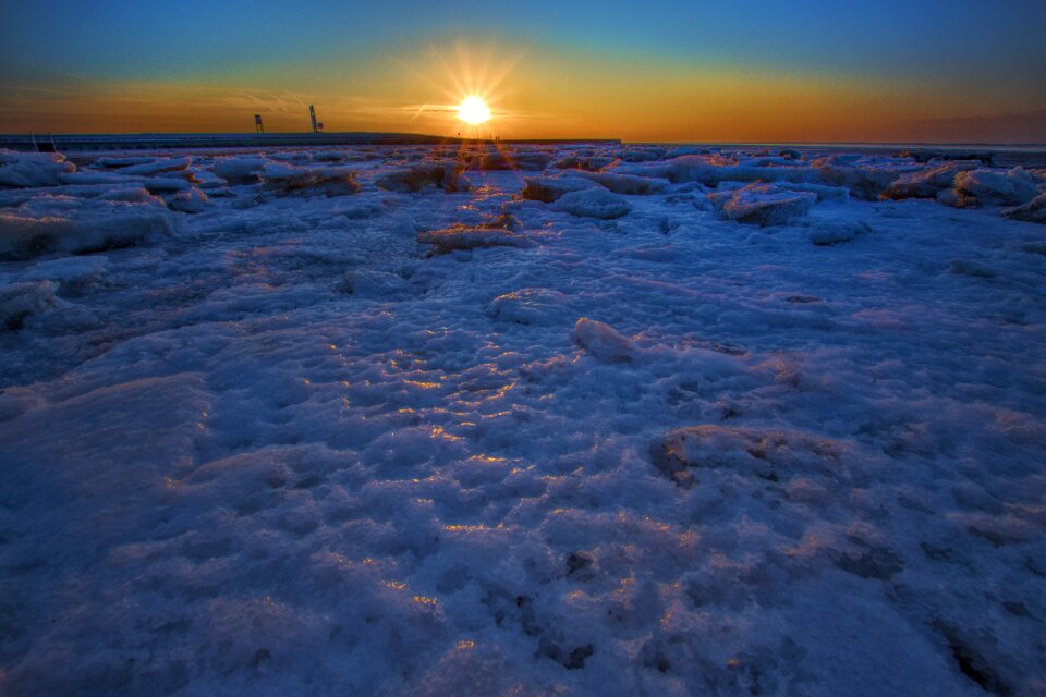 Dusk coast beach