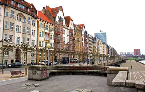 Road street scene rhine