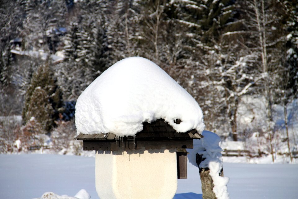 Snow cover icy cold